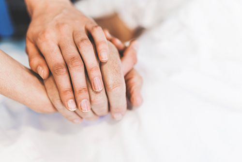 Unterstützung am Krankenbett